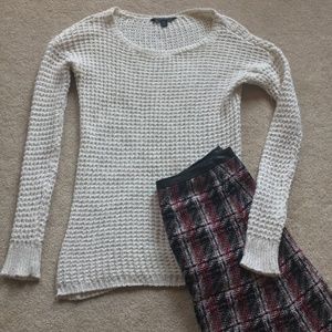 American Eagle Chunky White Sweater